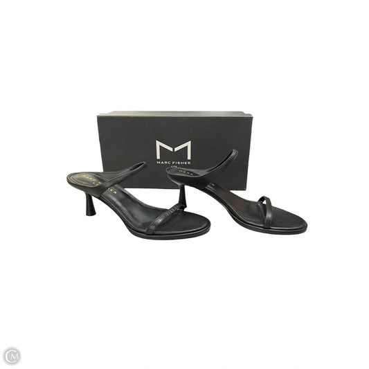 Sandals Heels Kitten By Marc Fisher In Black, Size: 8.5
