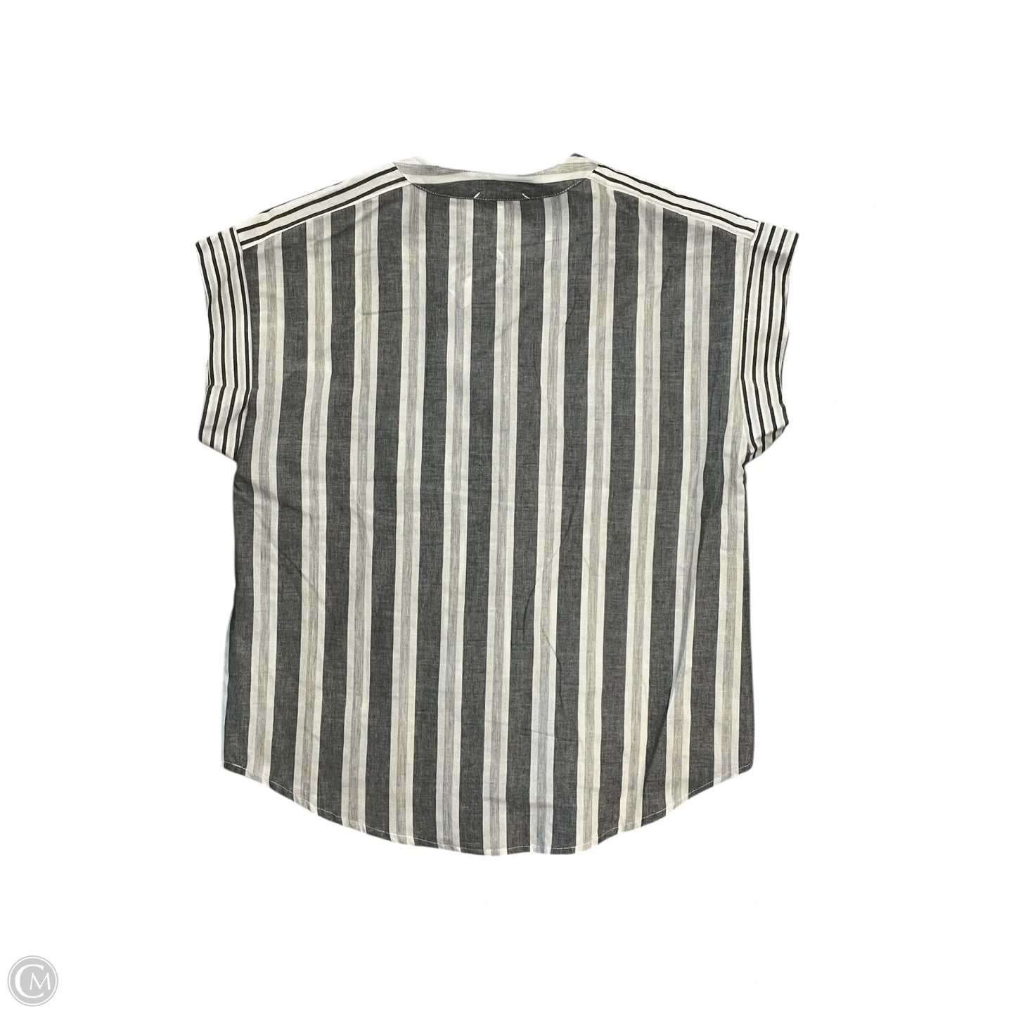Blouse Short Sleeve By Evereve In Grey, Size: Xs
