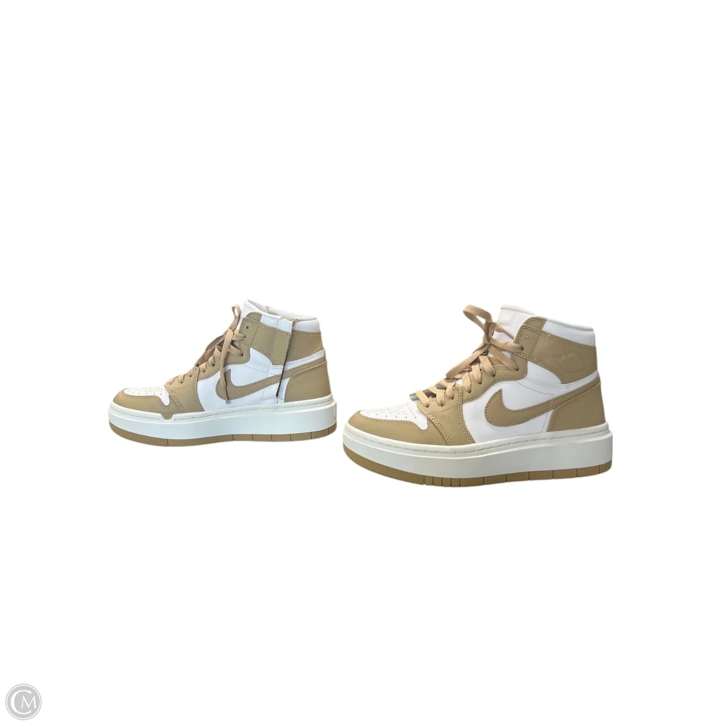 Shoes Sneakers By Nike In Brown & White, Size: 9