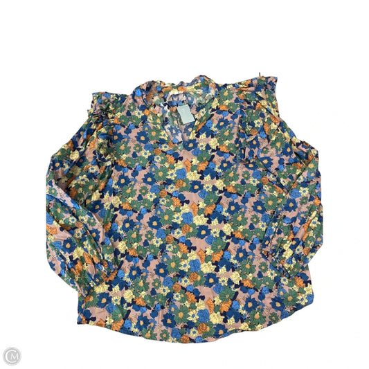 Blouse Sleeveless By Jodifl In Floral Print, Size: L