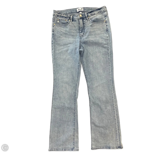 Jeans Boot Cut By Seven 7 In Blue Denim, Size: 8