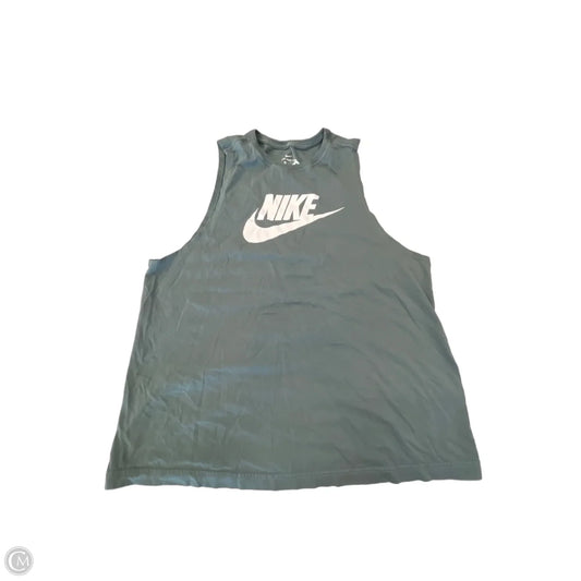 Athletic Tank Top By Nike Apparel In Green, Size: Xl