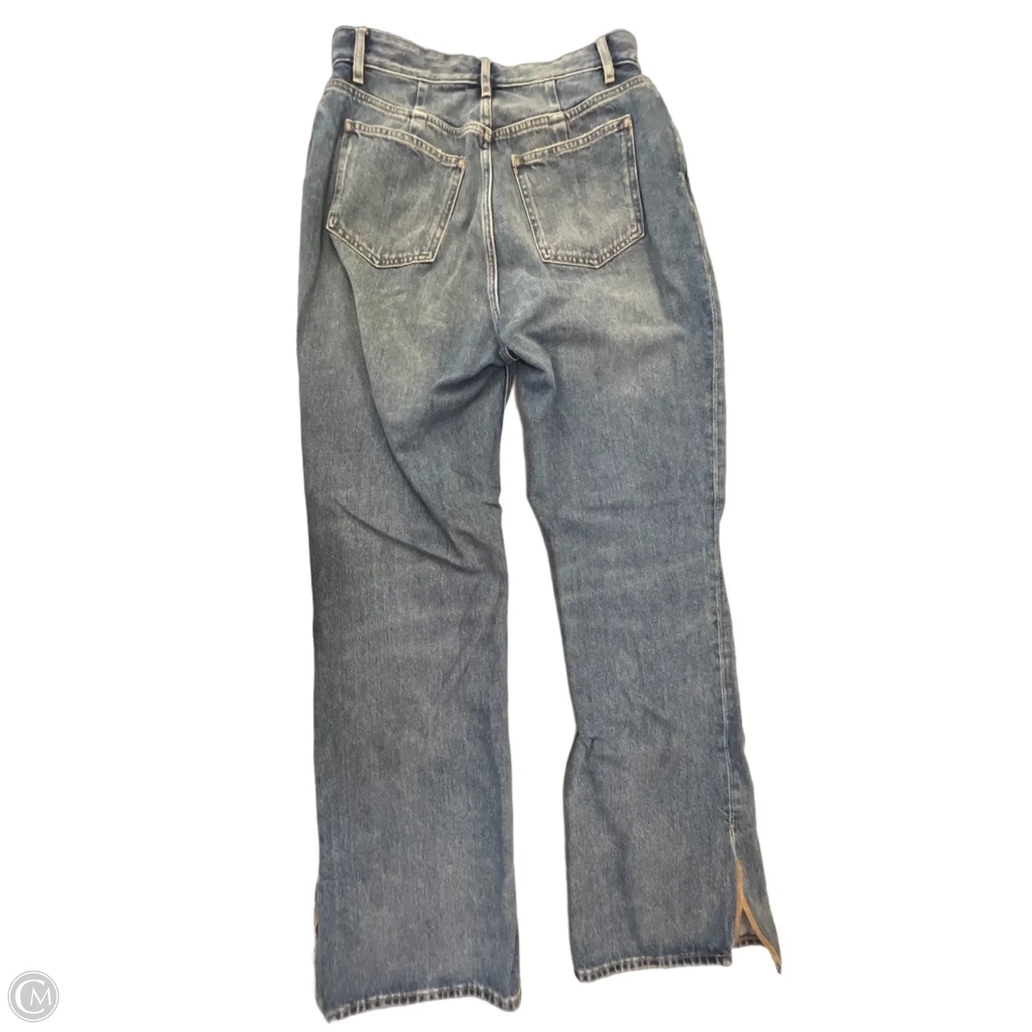 Jeans Straight By Good American In Blue Denim, Size: 8