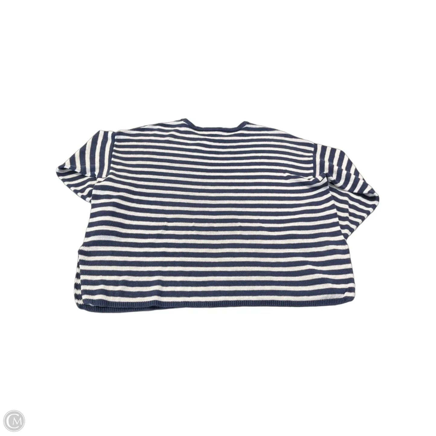 Top Long Sleeve By Eileen Fisher In Striped Pattern, Size: L