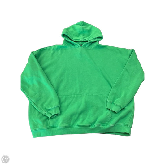Sweatshirt Hoodie By Boohoo Boutique In Green, Size: M