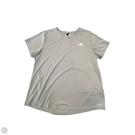 Athletic Top Short Sleeve By The North Face In Grey, Size: Xl