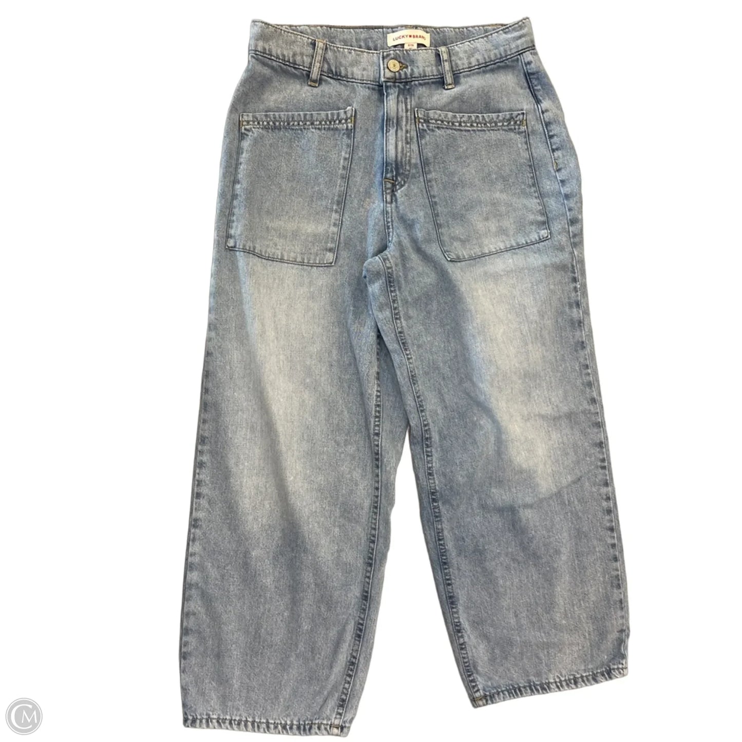 Jeans Wide Leg By Lucky Brand In Blue Denim, Size: 6