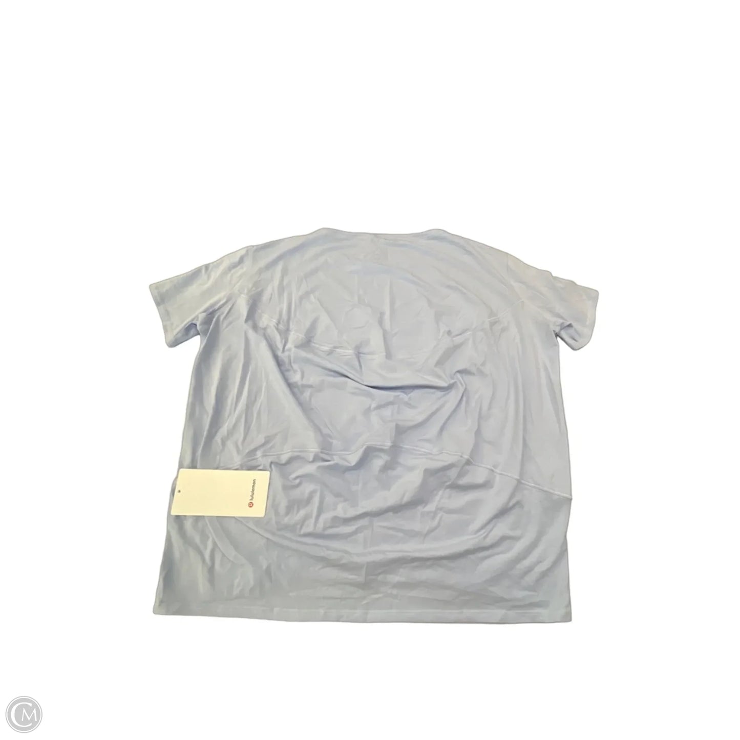 Athletic Top Short Sleeve By Lululemon In Blue, Size: M