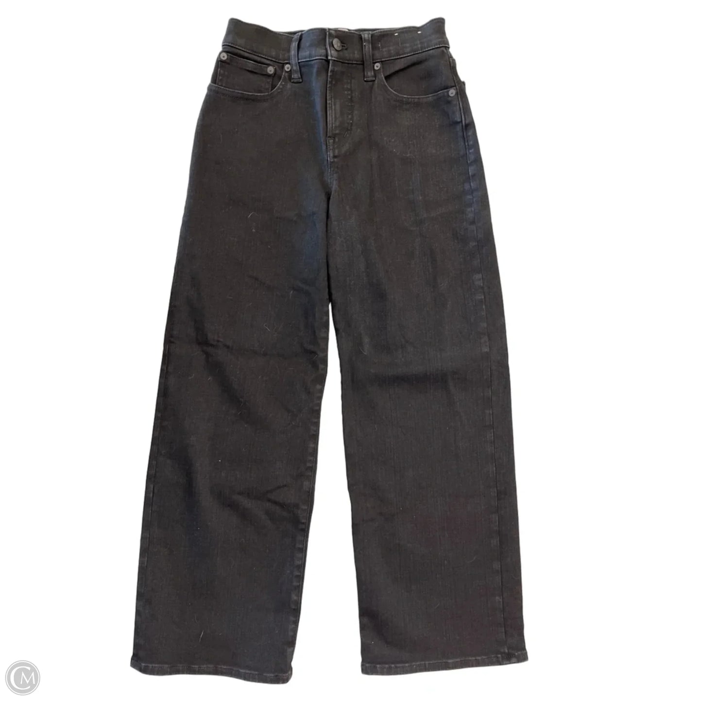 Jeans Flared By Madewell In Black Denim, Size: 2p