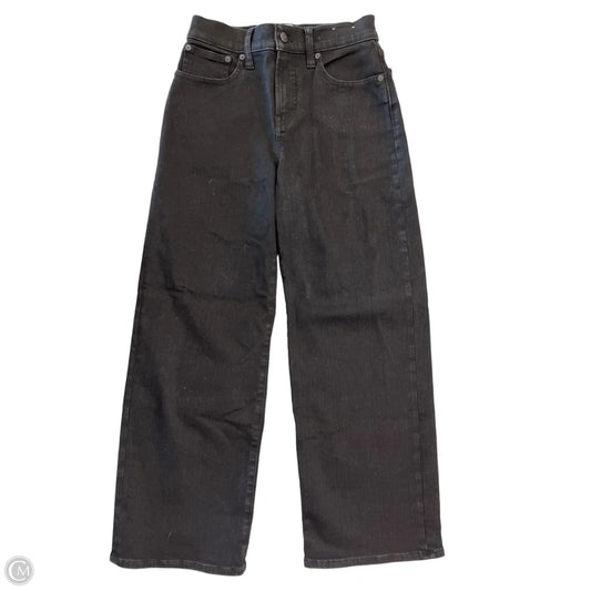 Jeans Flared By Madewell In Black Denim, Size: 2p