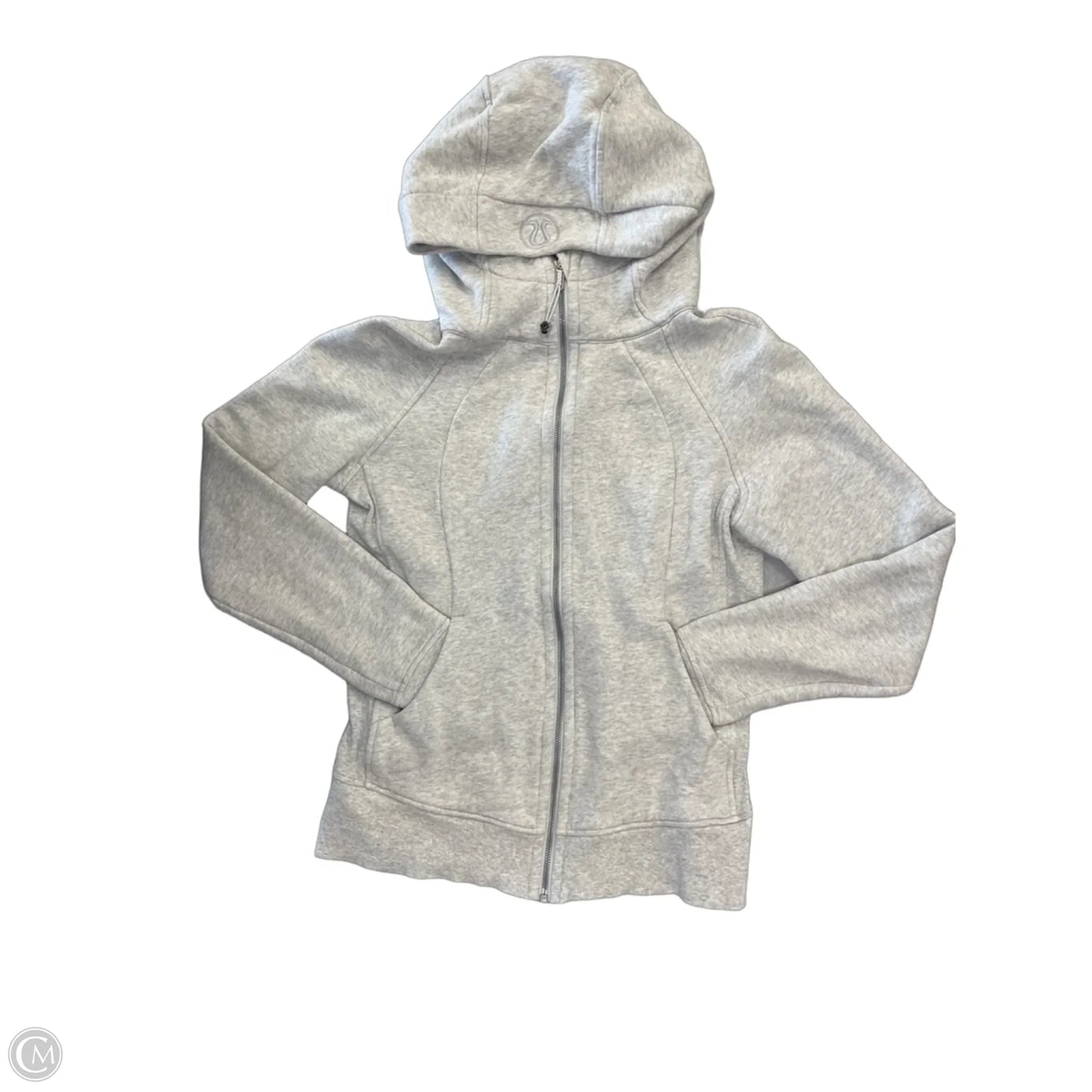Athletic Jacket By Lululemon In Grey, Size: M
