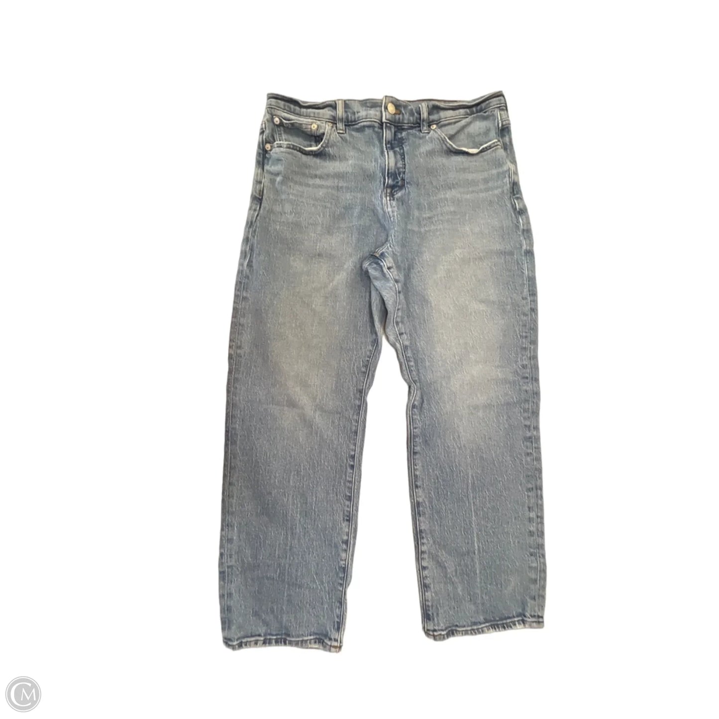 Jeans Straight By Madewell In Blue Denim, Size: 12p