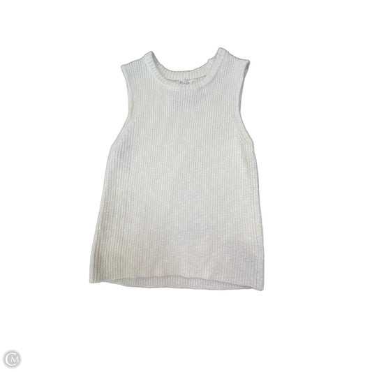 Top Sleeveless By Clothes Mentor In White, Size: M