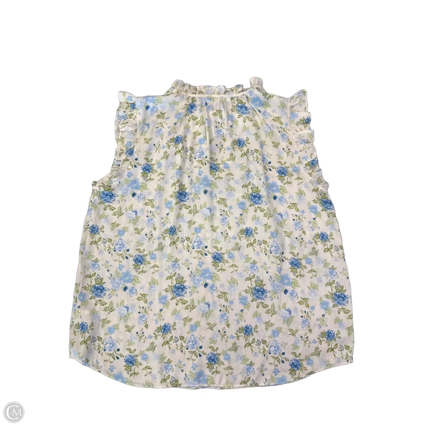 Blouse Sleeveless By Maison Damelie In Floral Print, Size: L