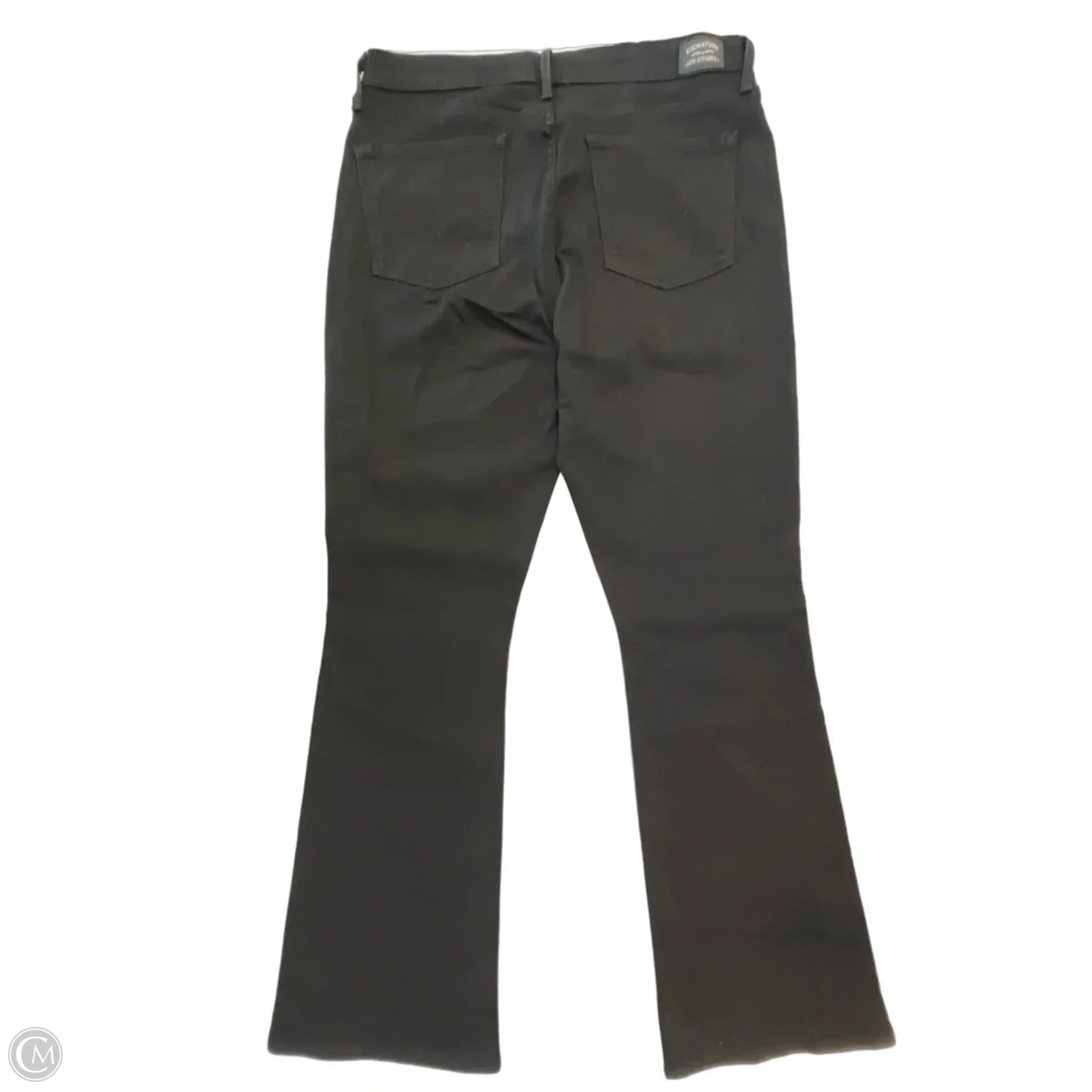 Jeans Boot Cut By Levis In Black Denim, Size: 14