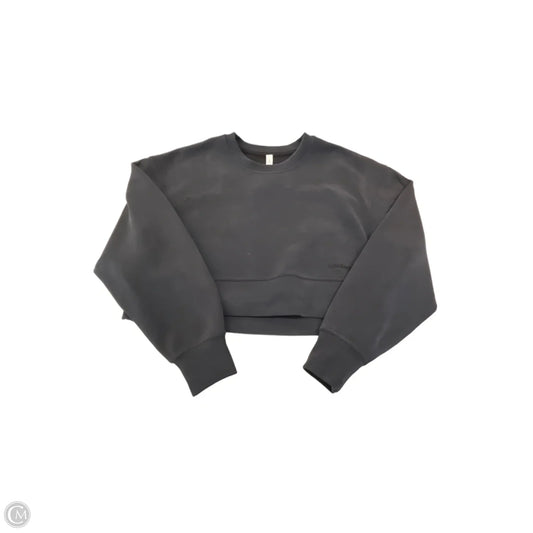 Athletic Top Long Sleeve Crewneck By Lululemon In Grey, Size: M