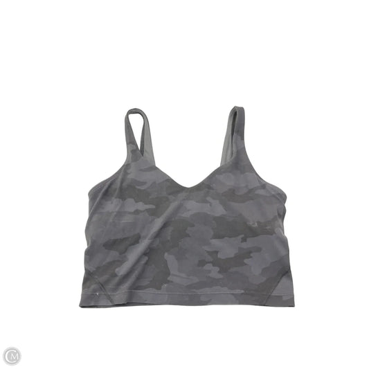 Athletic Tank Top By Lululemon In Grey, Size: M
