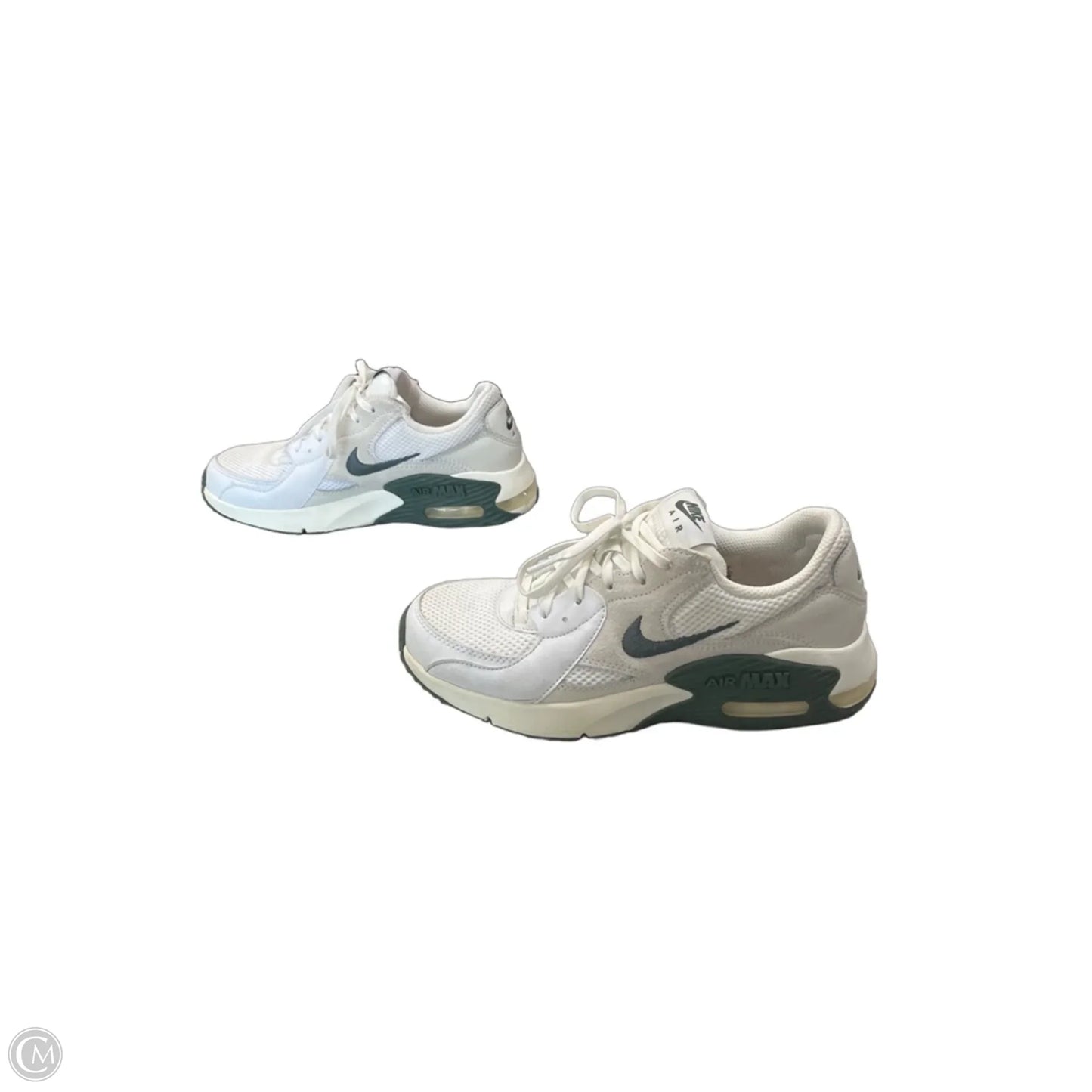 Shoes Sneakers By Nike In Green & White, Size: 7.5