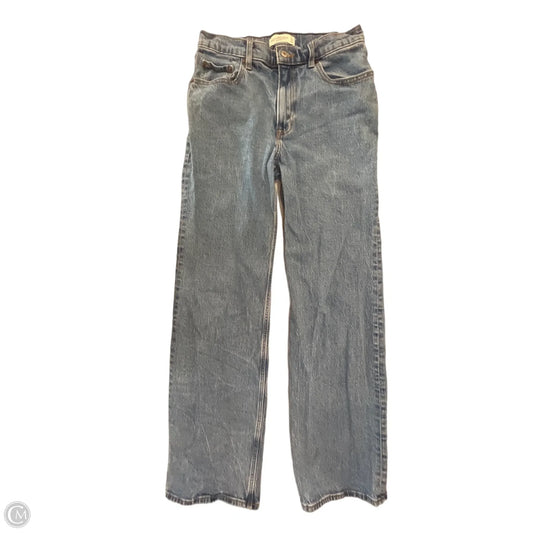 Jeans Straight By Abercrombie And Fitch In Blue Denim, Size: 8l