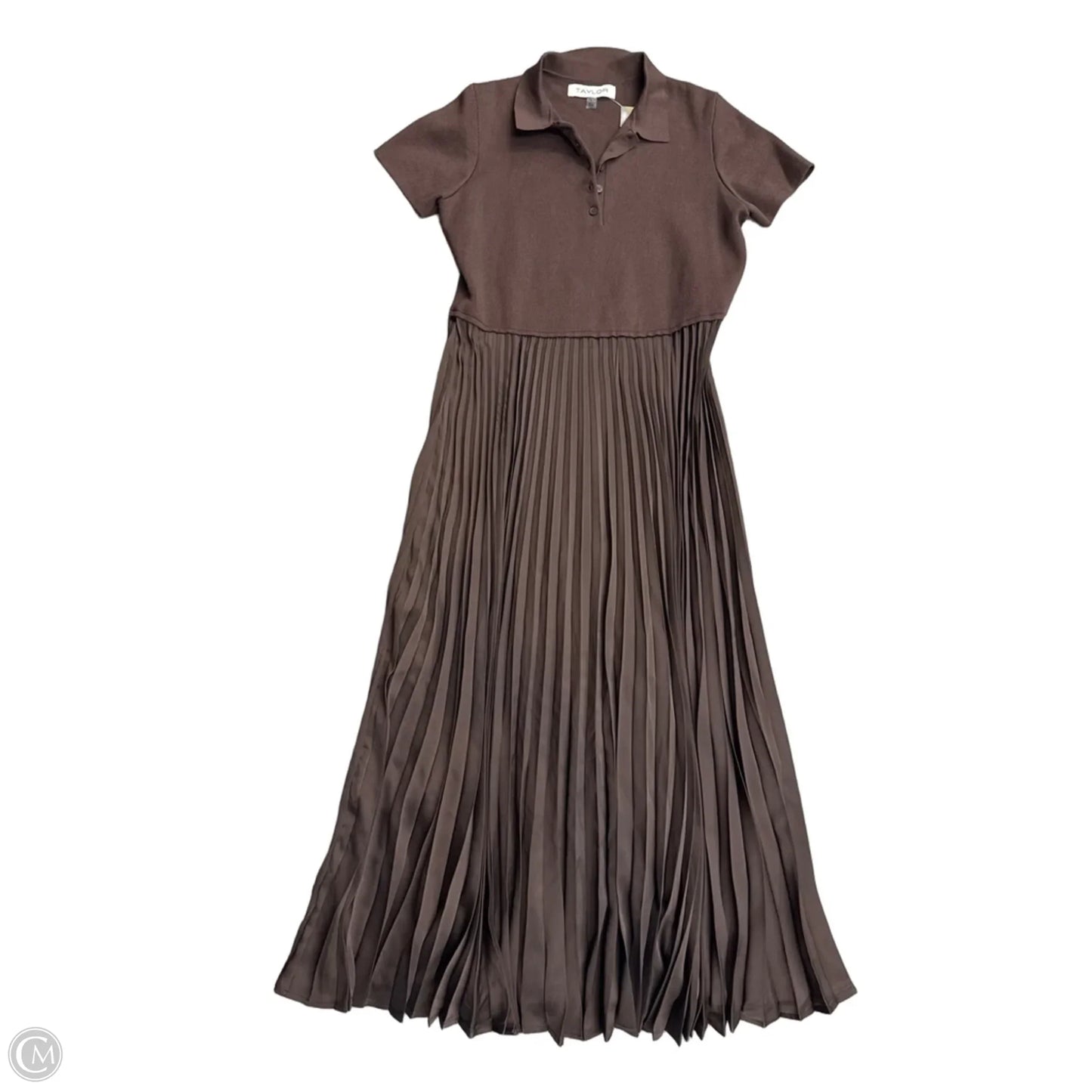 Dress Casual Maxi By Taylor In Brown, Size: L