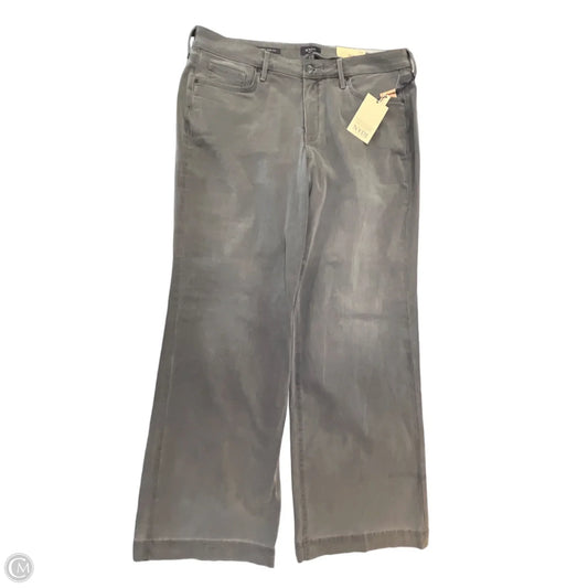 Jeans Wide Leg By Not Your Daughters Jeans In Grey Denim, Size: 16