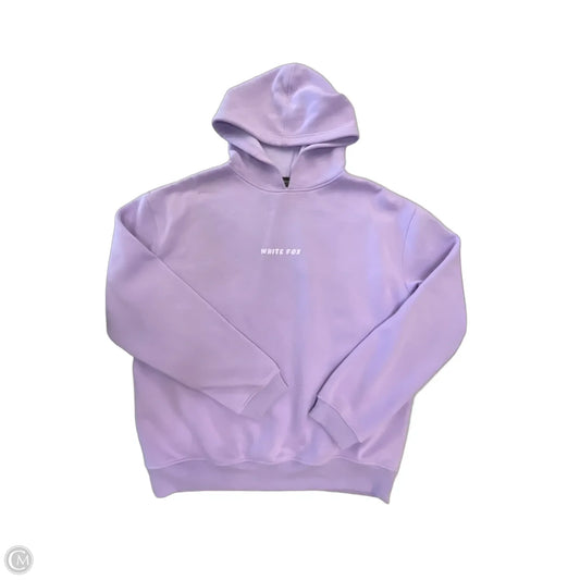 Sweatshirt Hoodie By White Fox In Purple, Size: L