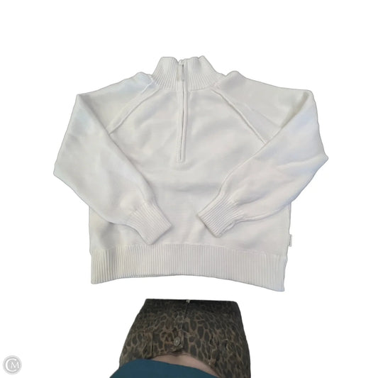 Sweatshirt Collar By Aerie In White, Size: M