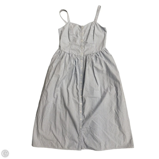 Dress Casual Midi By Levis In Striped Pattern, Size: L