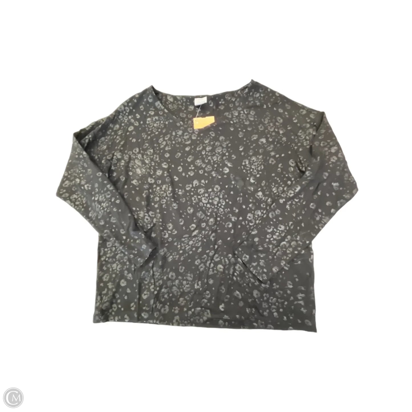Top Long Sleeve By Chicos In Black, Size: M