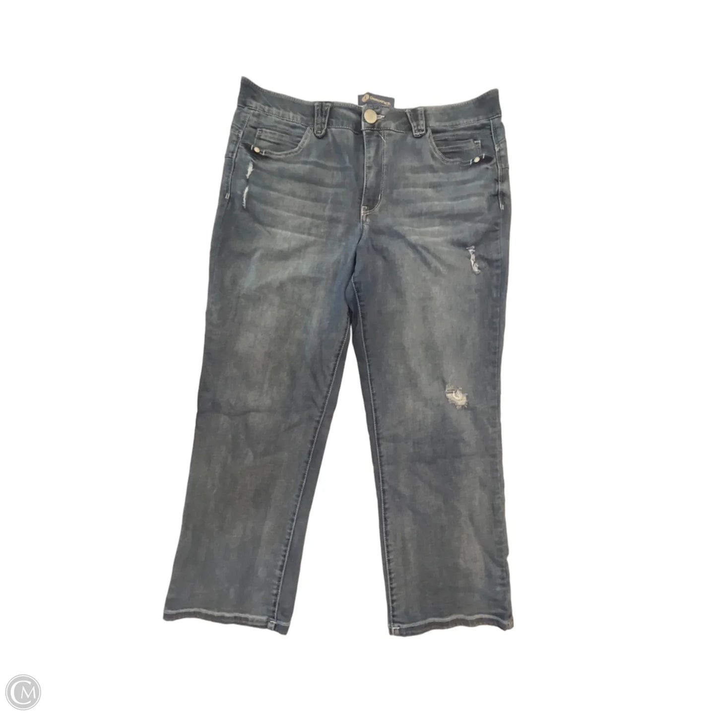 Jeans Cropped By Democracy In Blue Denim, Size: 16