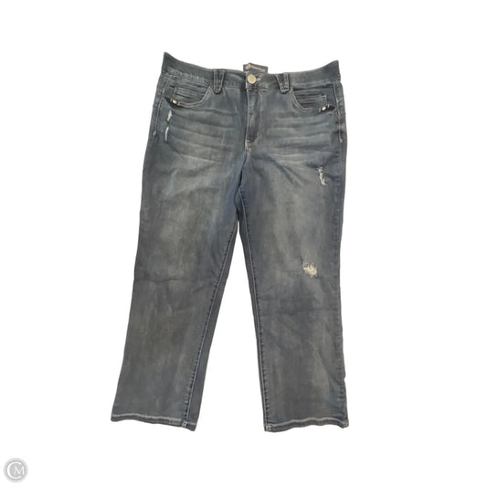 Jeans Cropped By Democracy In Blue Denim, Size: 16