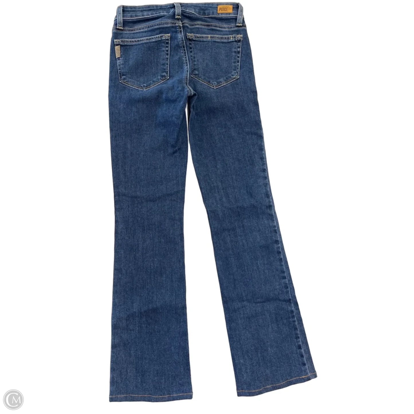 Jeans Boot Cut By Paige In Blue Denim, Size: 00
