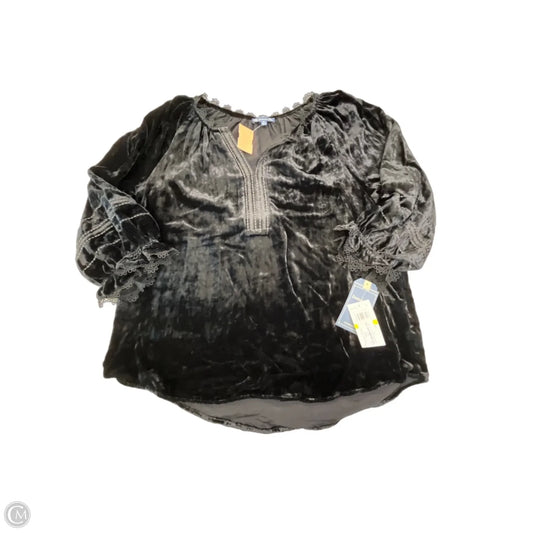 Blouse Long Sleeve By Democracy In Black, Size: M