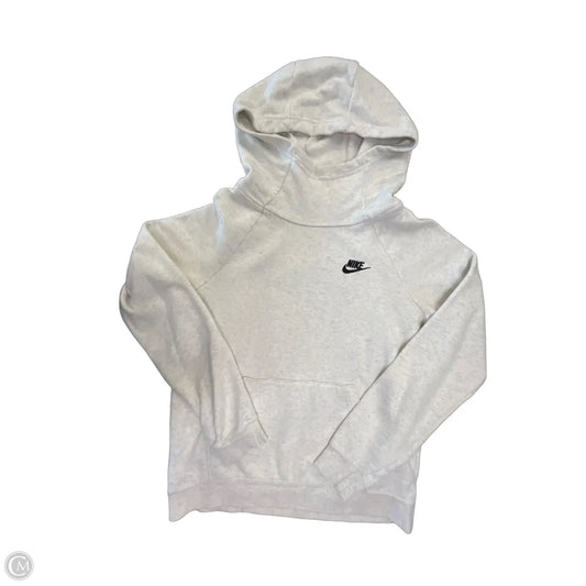 Athletic Sweatshirt Hoodie By Nike Apparel In Grey, Size: S