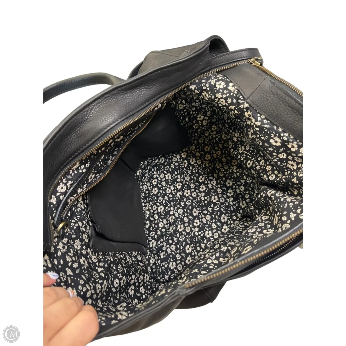 Tote Leather By Cma, Size: Large