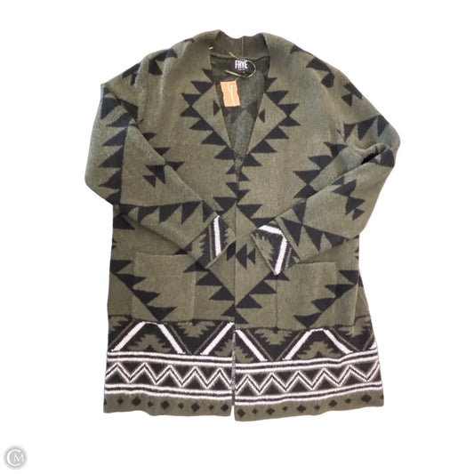 Cardigan Designer By Frye In Green, Size: L
