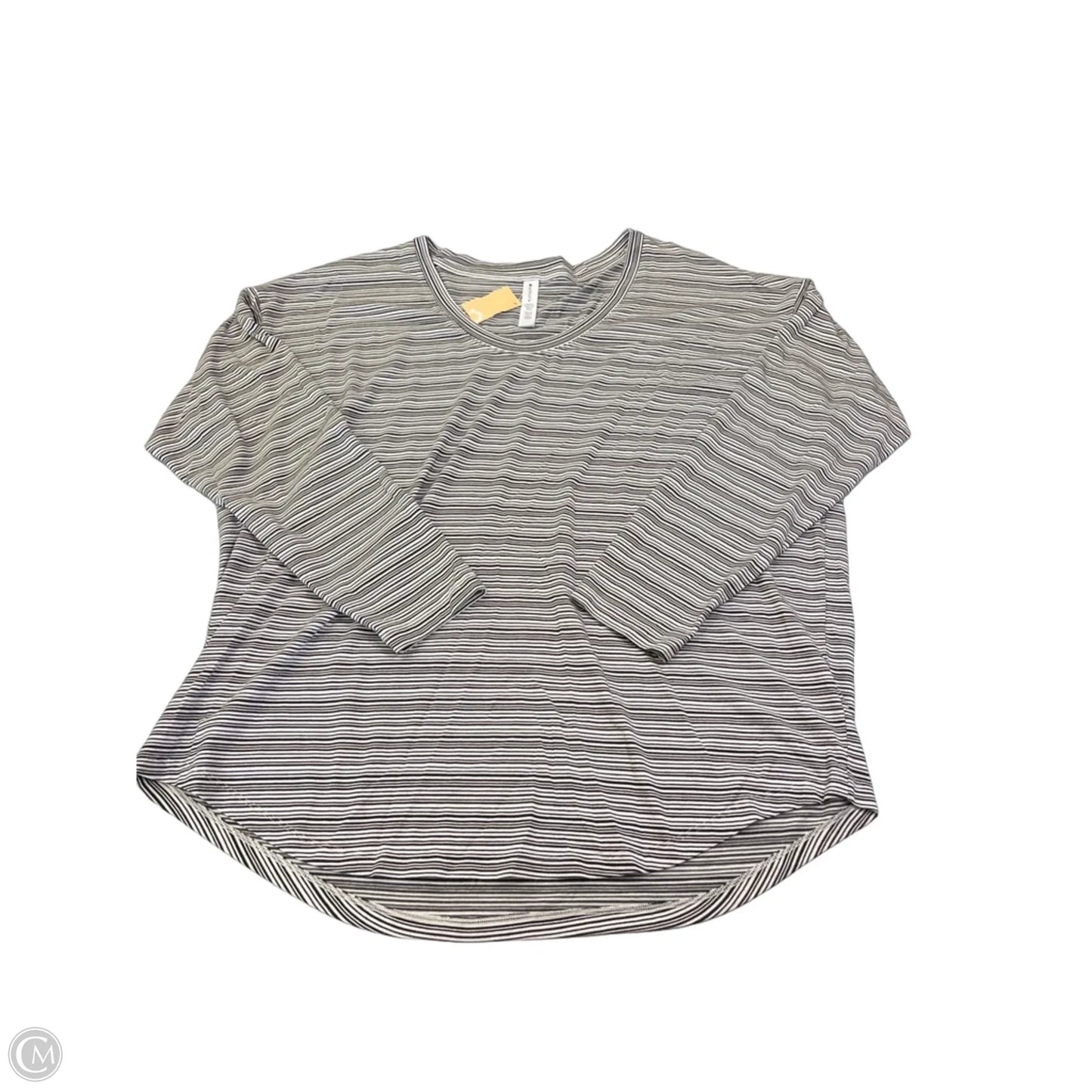 Top Long Sleeve By Athleta In Striped Pattern, Size: Xl