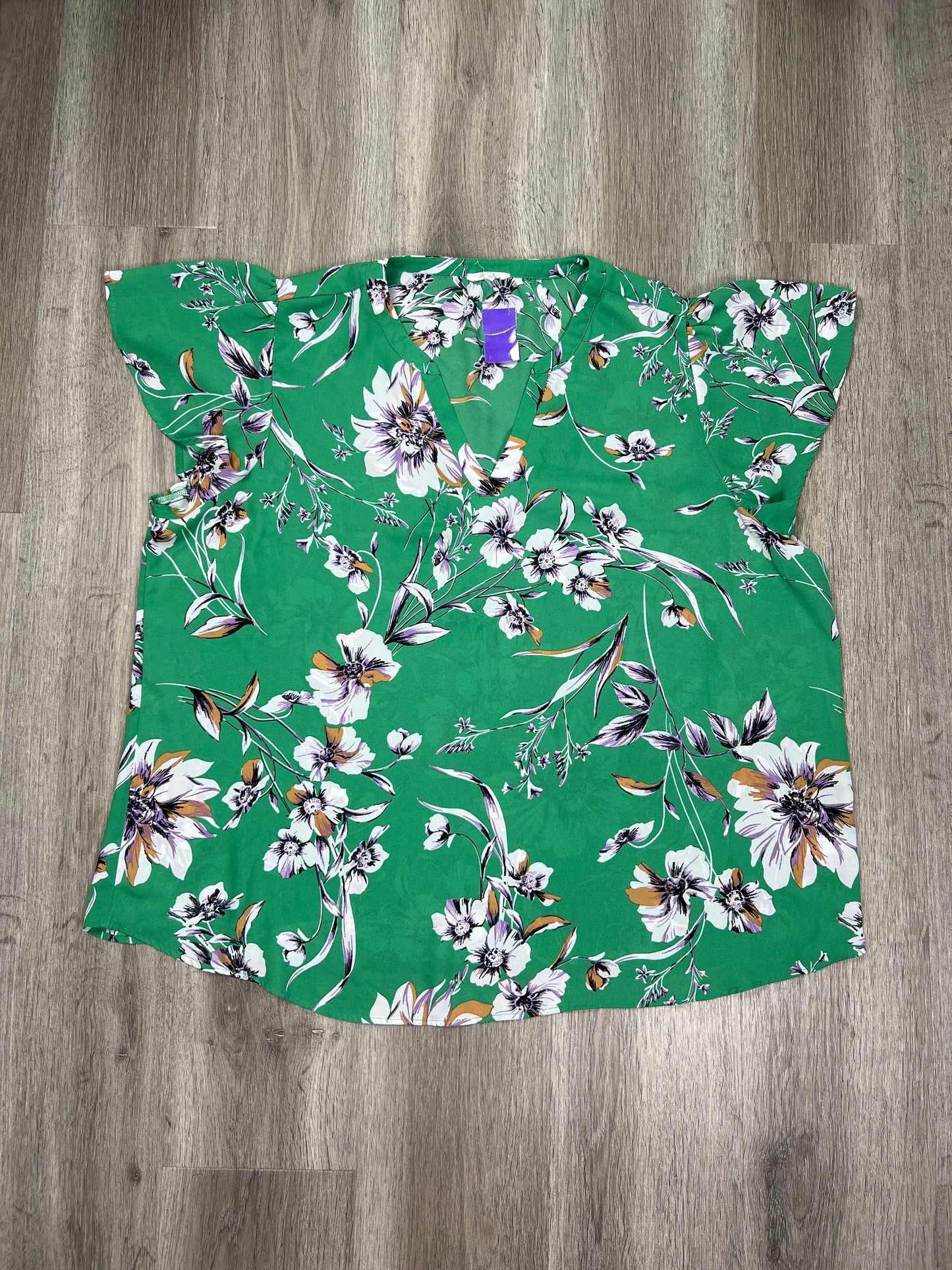 Green Top Short Sleeve Maurices, Size 2x