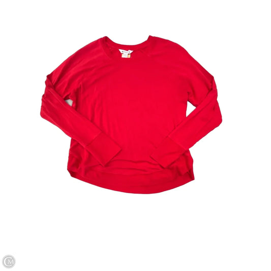 Top Long Sleeve By Athleta In Red, Size: S