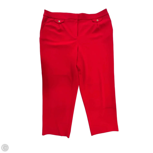 Pants Dress By Anne Klein In Red, Size: Xl
