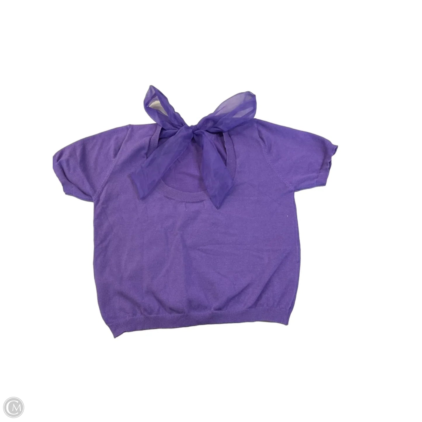 Top Short Sleeve By Ee Some In Purple, Size: M