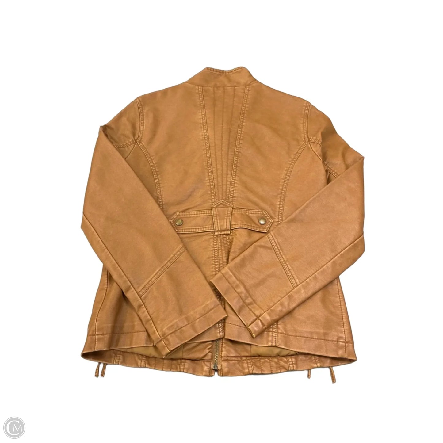 Jacket Moto By Ana In Brown, Size: S
