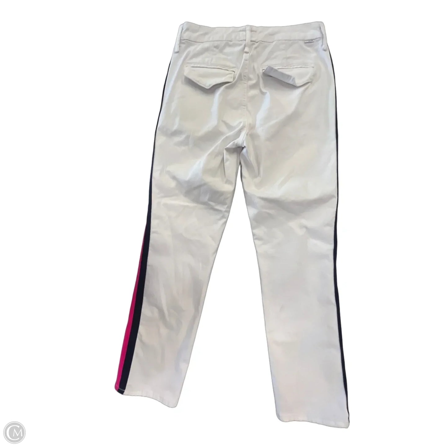 Jeans Straight By Mother In White Denim, Size: 0