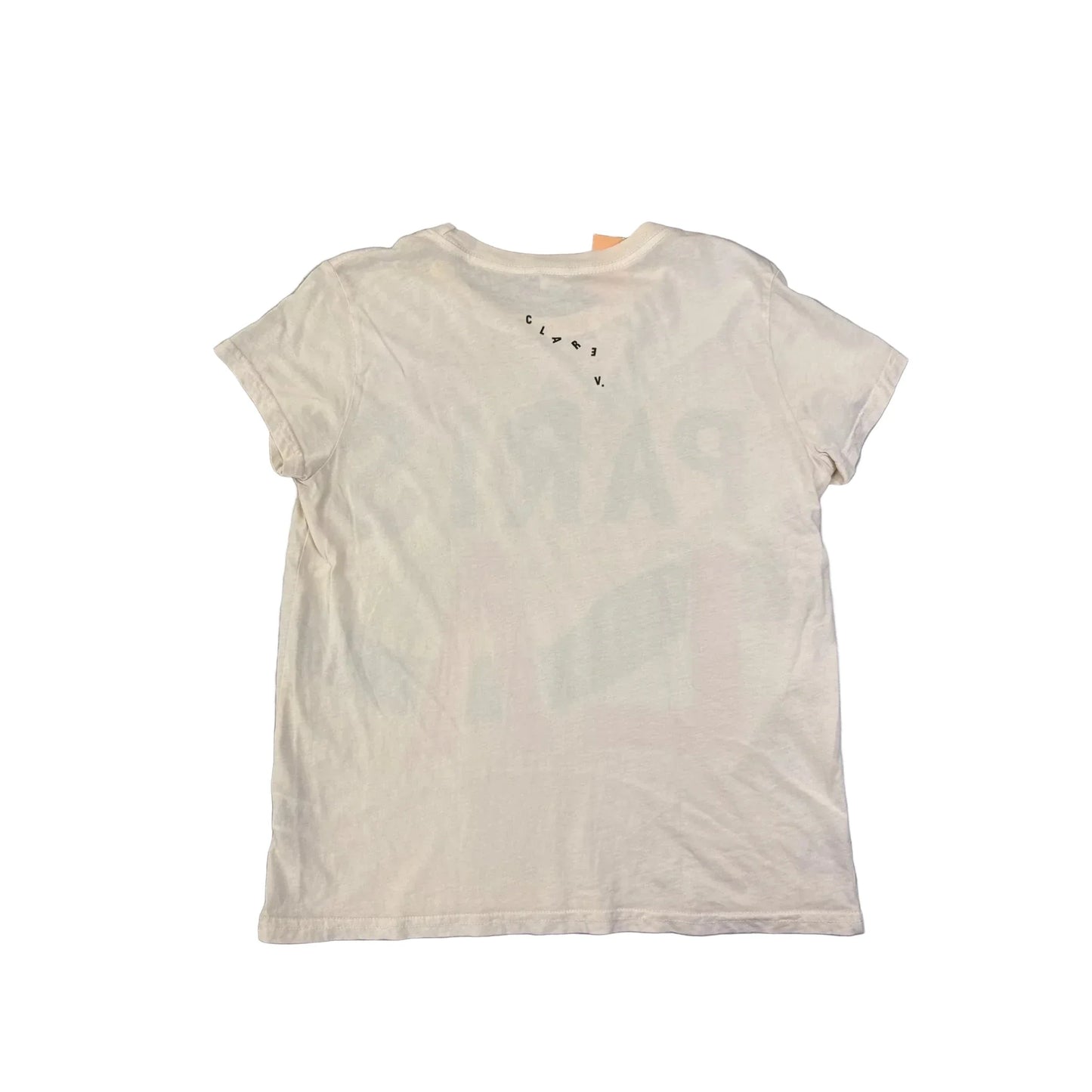 Top Short Sleeve By Clare V. In Tan, Size: S