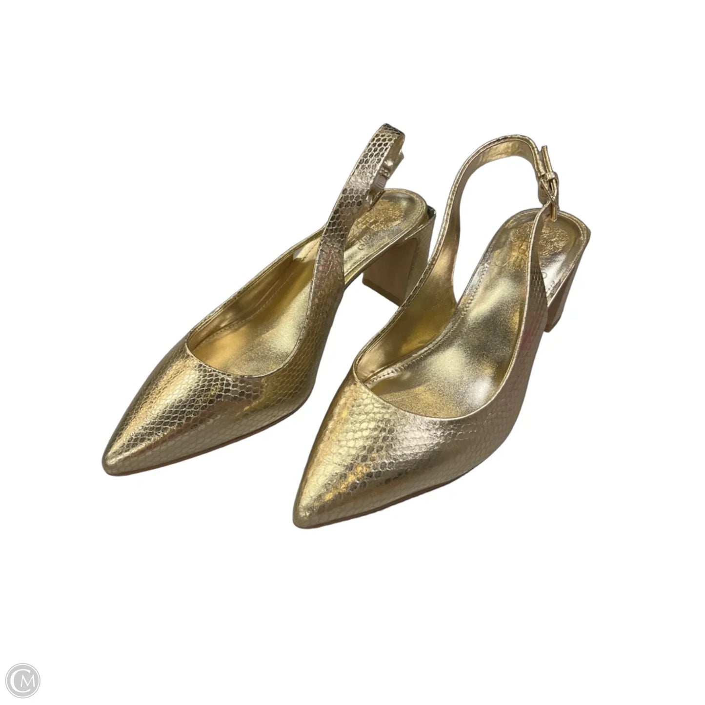 Shoes Heels Kitten By Vince Camuto In Gold, Size: 8.5