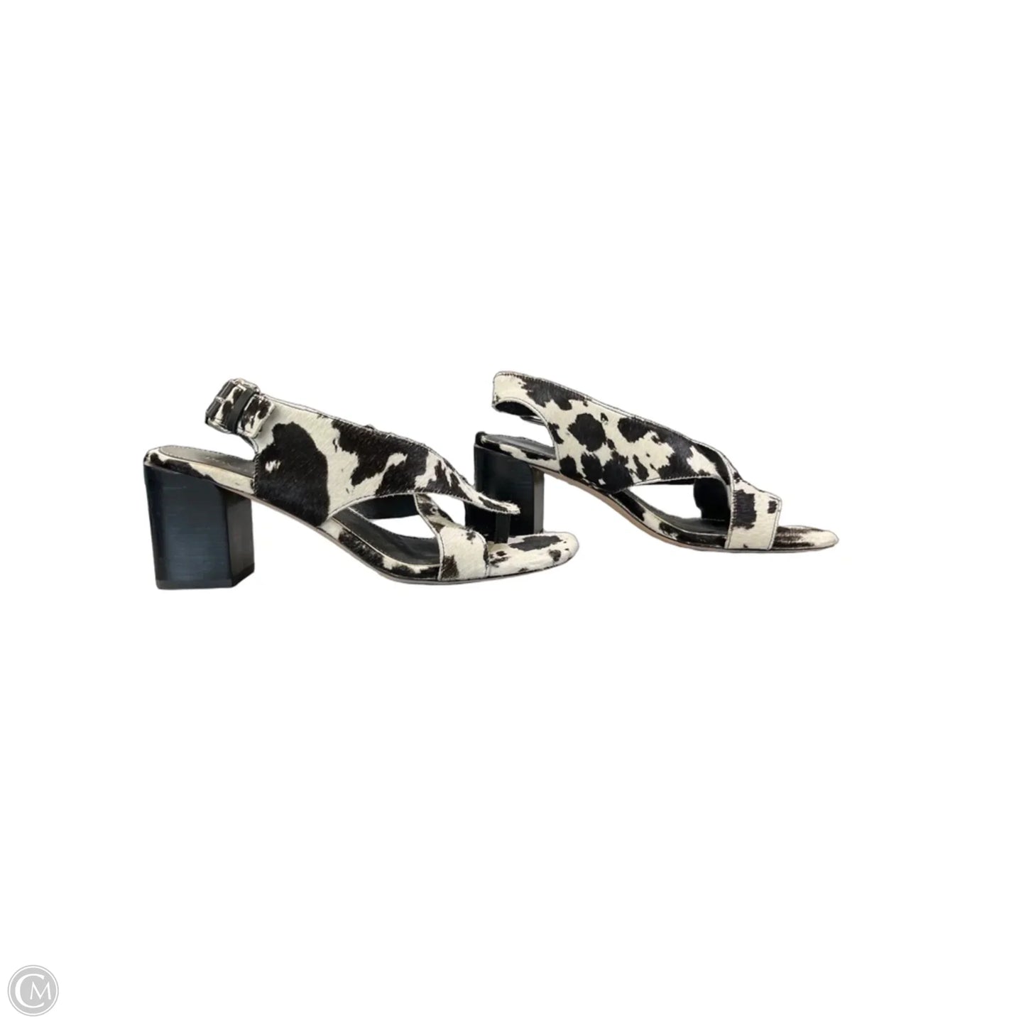 Sandals Heels Block By Donald Pliner In Animal Print, Size: 9.5