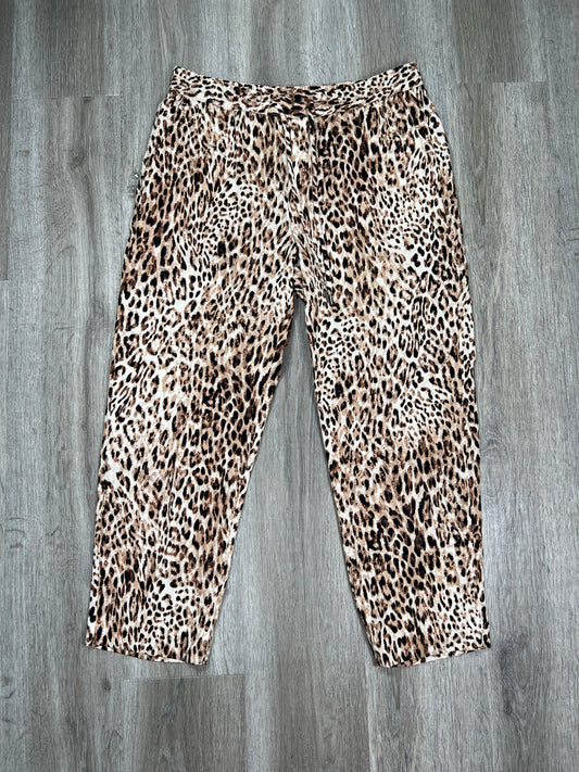 Leopard Print Pants Cropped Banana Republic, Size M