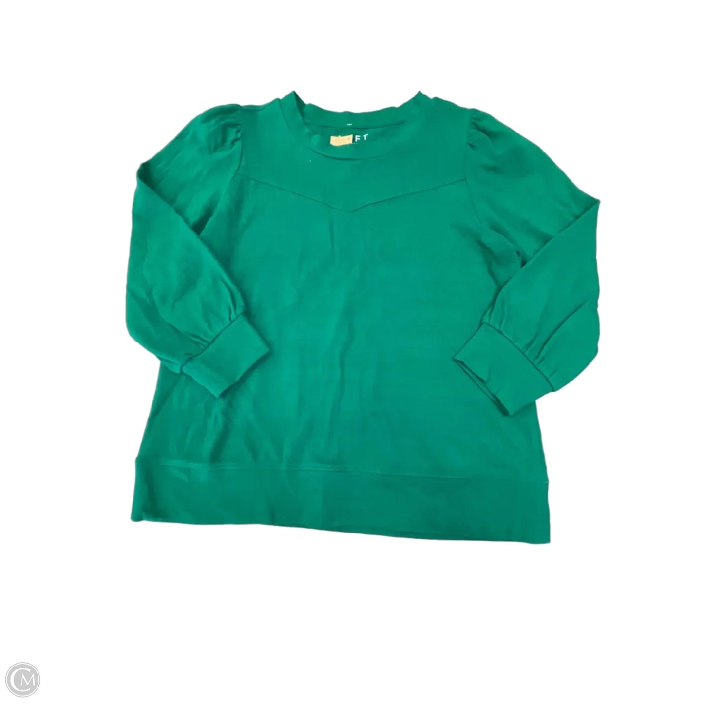 Top Long Sleeve By Loft In Green, Size: L