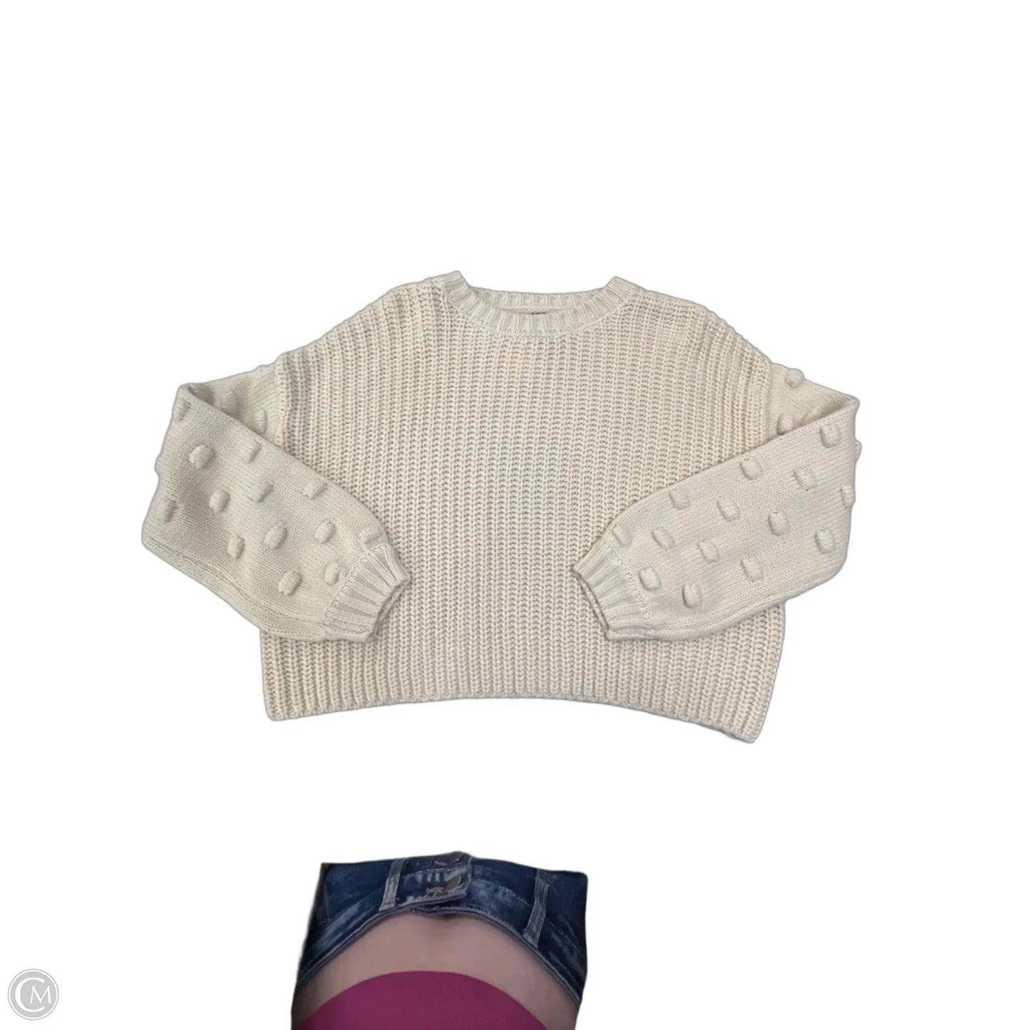 Sweater By Moon And Madison In Ivory, Size: M
