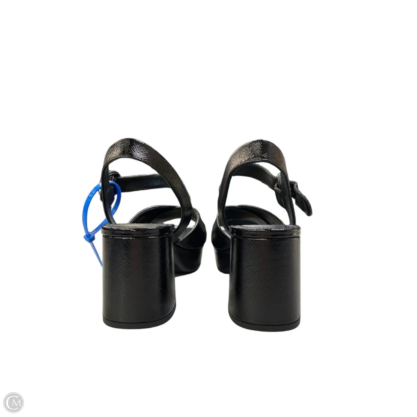 Sandals Luxury Designer By Prada In Black, Size: 7.5